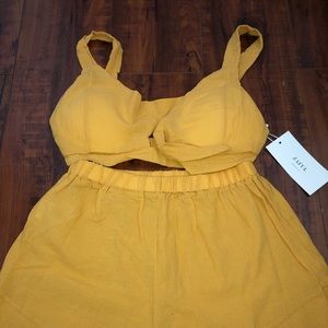 Yellow two piece set
